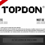 Licence de mise à jour TOPDON