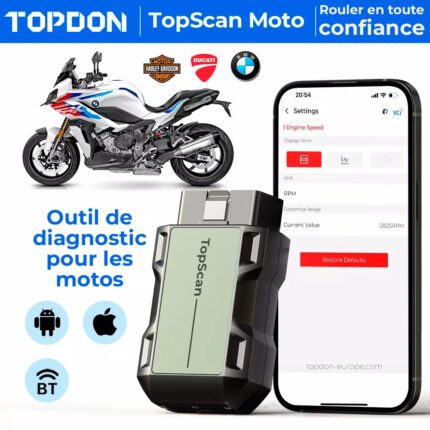 TOPSCAN MOTO outils de diagnostic motos